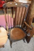 Modern stick back rocking chair, possibly Ercol