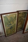 Pair of framed Chinese coloured prints