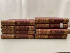 Eight volumes Blackies Comprehensive History of England