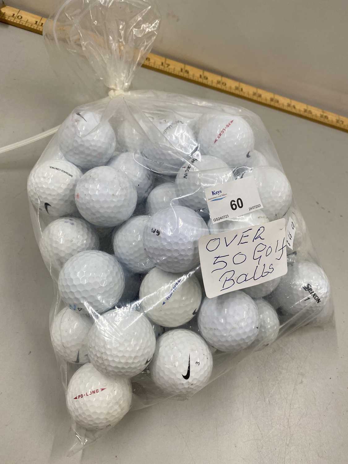 Bag of approx 50 golf balls