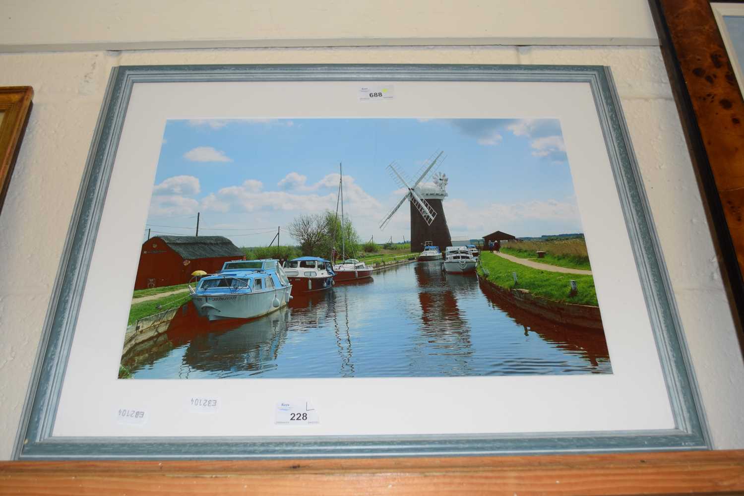 Photographic print of a Broadland scene with windmill