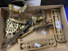 Mixed Lot: Various horse brasses, brass ornaments etc