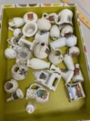 Collection of various crested china wares