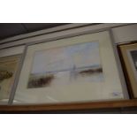 Aubrey Phillips, Autumn Evening on the Avon, watercolour, framed and glazed