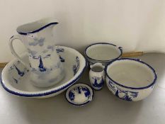 Empire ware wash stand set in the East Anglia pattern