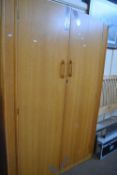 Double wardrobe, approx 122cm wide