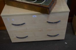 Two drawer chest of drawers, 68cm wide x 51cm high