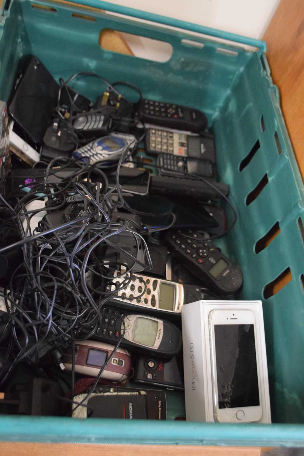 Quantity of assorted mobile phones to include an iPhone 5S, boxed (a/f) together with a quantity