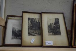 Three various engravings