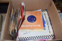 Box of assorted singles and 12"