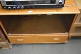 Mid 20th Century cabinet with glazed doors and single drawer below