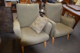 Pair of retro armchairs