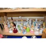 Collection of various ceramic figural bells