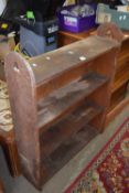 Small open fronted bookcase