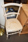Cream painted dining chair