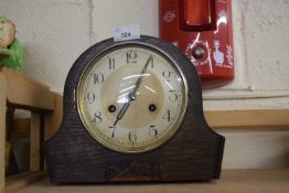 Dome topped mantel clock