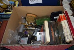 Mixed Lot: Assorted flat ware, lighters, cassettes, camera and other items