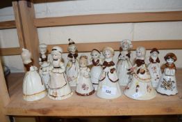 Quantity of ceramic figural bells