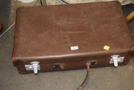 Brown suitcase