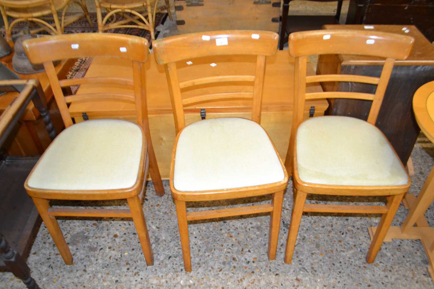 Three bar back kitchen chairs