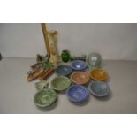 Collection of various Wade Pottery items to include a range of British Empire dishes, wall pocket