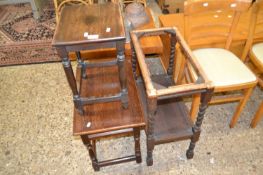 Mixed Lot: Three various assorted oak occasional tables