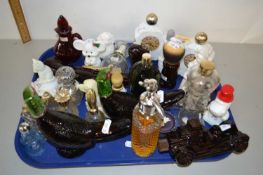 Collection of Avon and other perfume bottles