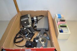 Vintage Camera Interest - Mixed lot to include an Argus M4 Zoom Cine camera, a Sankyo Standard 8mm