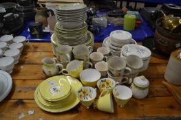 Mixed Lot: Various tea wares to include Royal Sheraton Texas Rose together with Scotts of Stowe