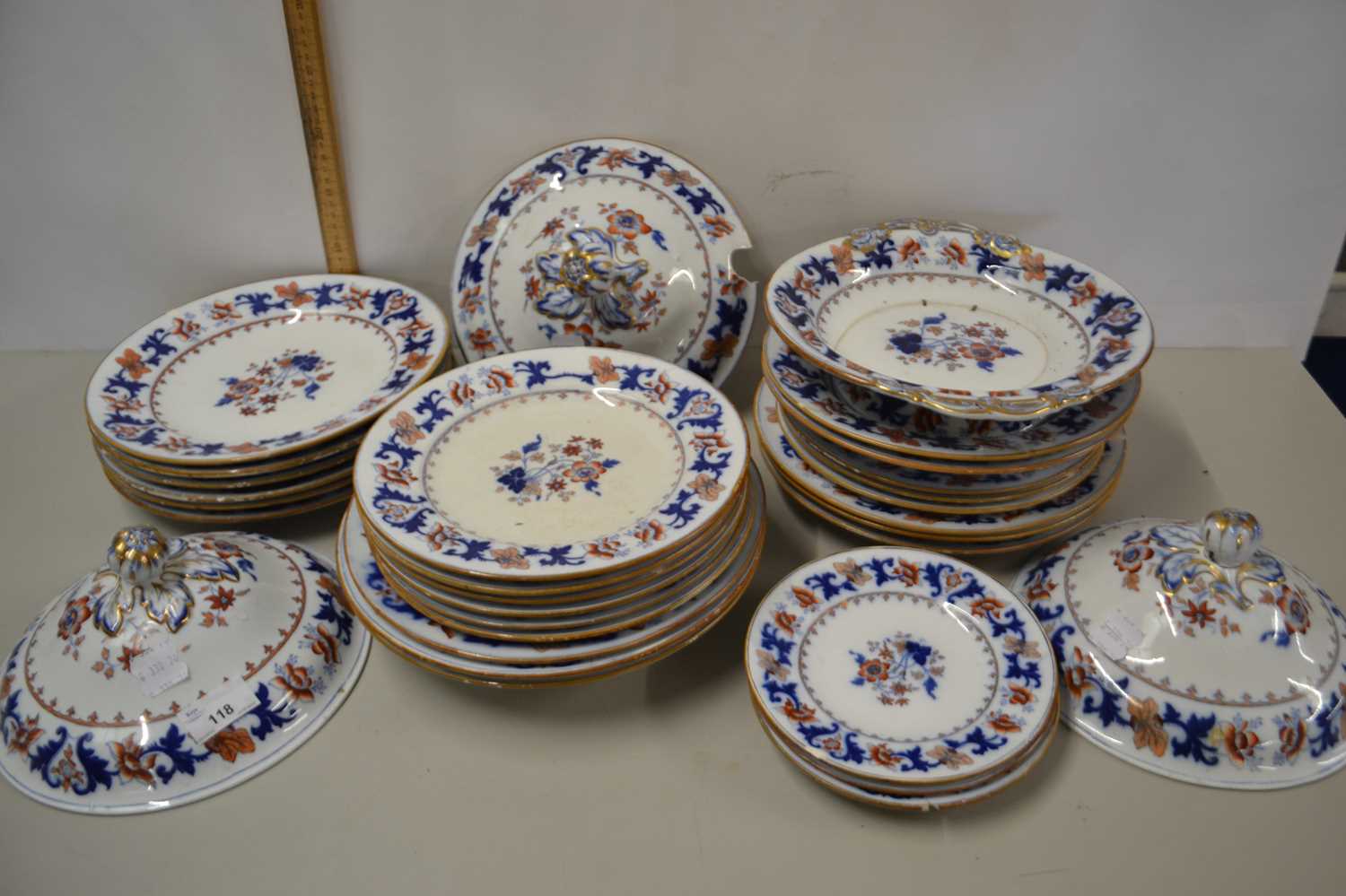 Quantity of Victorian Merrion Japan New Stone dinner wares