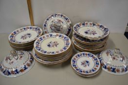 Quantity of Victorian Merrion Japan New Stone dinner wares