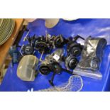 Collection of fixed spool fishing reels to include ABU, Shakespeare, Prince Regent, Mitchell and