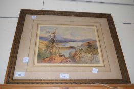 James Holland, Ullswater, watercolour, framed and glazed