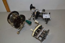 Group of three multiplier fishing reels to include Penn and others