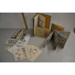 Mixed Lot: Albums, vintage cigarette cards, a Junior stamp album and further GB presentation pack