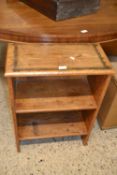 Small oak bookcase cabinet