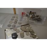 A box of mainly British coinage and others to include some reproduction issues