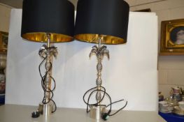 Pair of John Lewis table lamps with tree formed stems