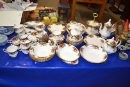 Collection of Royal Albert Old Country Rose tea and table wares