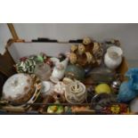 Box of various assorted ceramics, ornaments etc