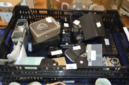 Vintage Camera Interest - Mixed lot to include a Duo Ensigh 2.5B camera by Houghton Butcher, a Kodak