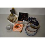 Two boxes of various assorted costume jewellery