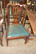 Single mahogany dining chair