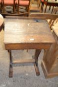 Vintage oak school desk