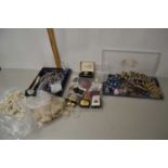 Large box of assorted costume jewellery