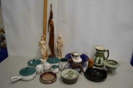 Mixed Lot: Denby Green Wheat table wares, various ornaments etc