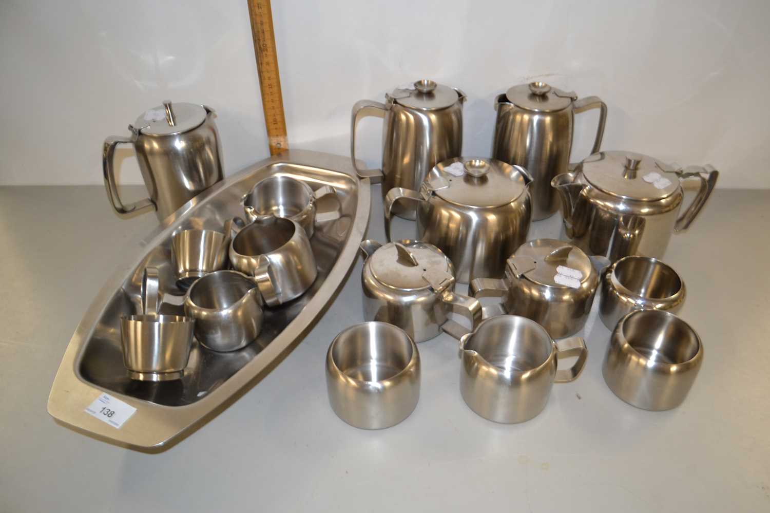 Quantity of Old Hall steel tea wares
