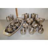 Quantity of Old Hall steel tea wares