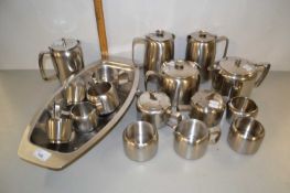 Quantity of Old Hall steel tea wares