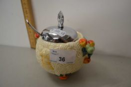 A Clarice Cliff Celtic Harvest preserve pot